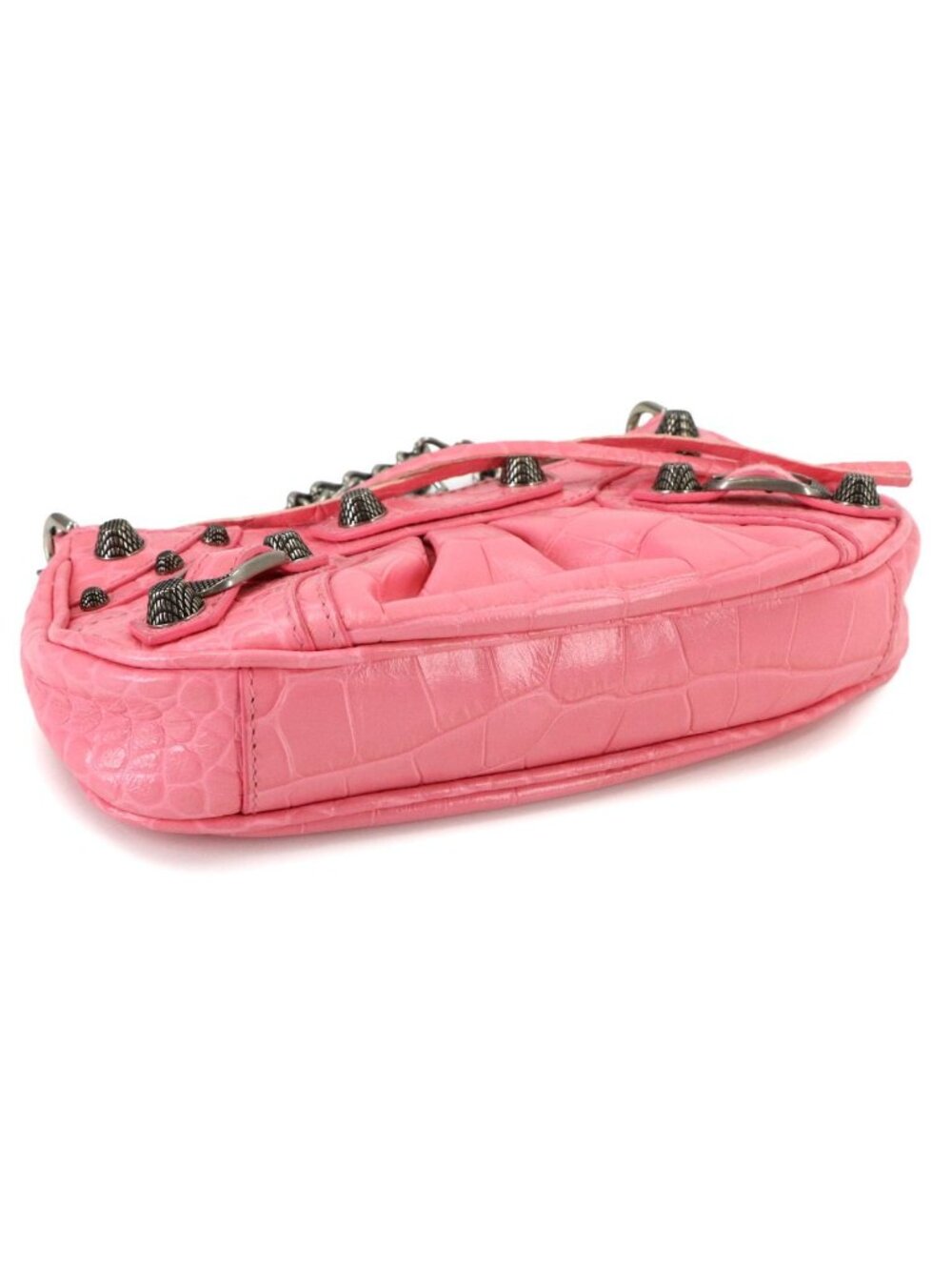 Balenciaga le Cagole Mini 2-Way Chain Shoulder Bag Leather Pink - Picture 5 of 10